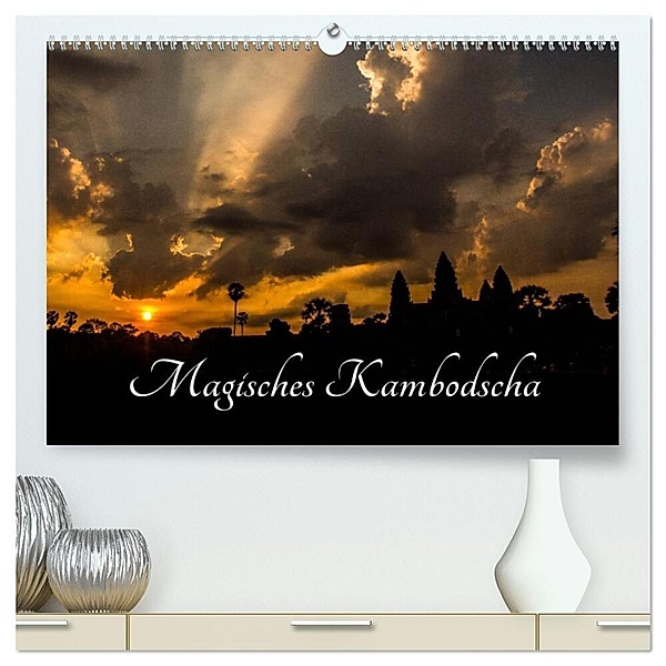 Magisches Kambodscha (hochwertiger Premium Wandkalender 2024 DIN A2 quer), Kunstdruck in Hochglanz, Daniel Stewart Lustig