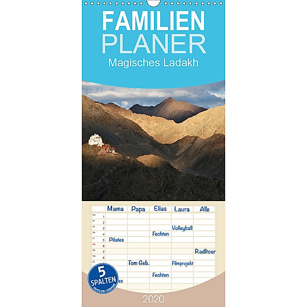 Magisches Ladakh - Familienplaner hoch (Wandkalender 2020 , 21 cm x 45 cm, hoch), Bernd Becker