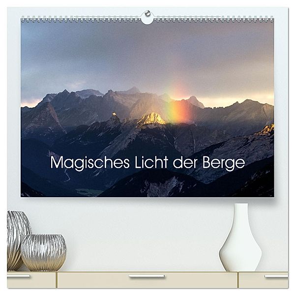 Magisches Licht der Berge (hochwertiger Premium Wandkalender 2025 DIN A2 quer), Kunstdruck in Hochglanz, Calvendo, Franz Forstner
