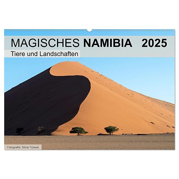 Magisches Namibia - Tiere und Landschaften (Wandkalender 2025 DIN A2 quer), CALVENDO Monatskalender, Calvendo, Silvia Trüssel