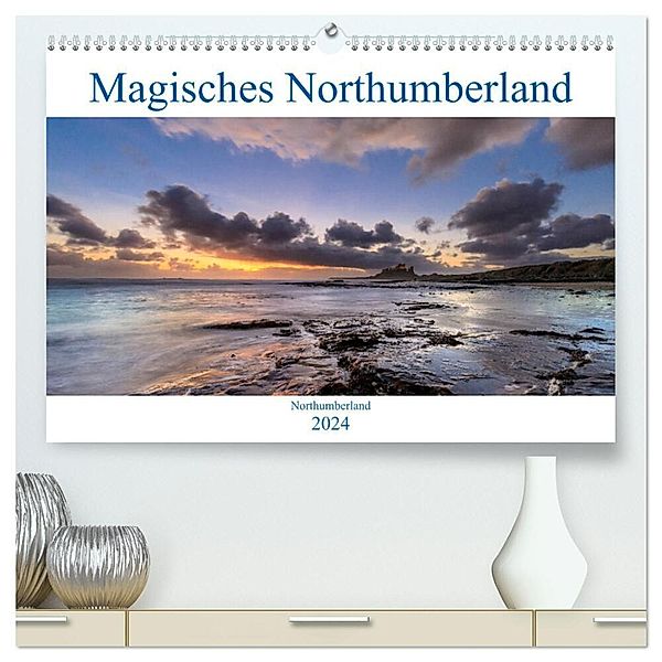 Magisches Northumberland (hochwertiger Premium Wandkalender 2024 DIN A2 quer), Kunstdruck in Hochglanz, fineartedler, Olaf Edler