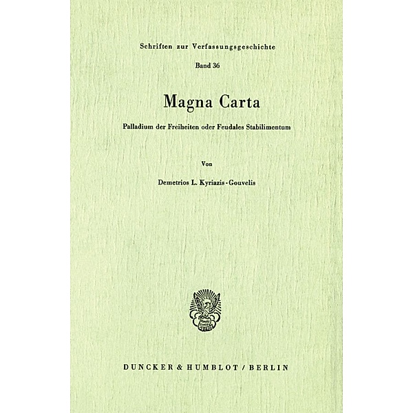 Magna Carta., Demetrios L. Kyriazis-Gouvelis