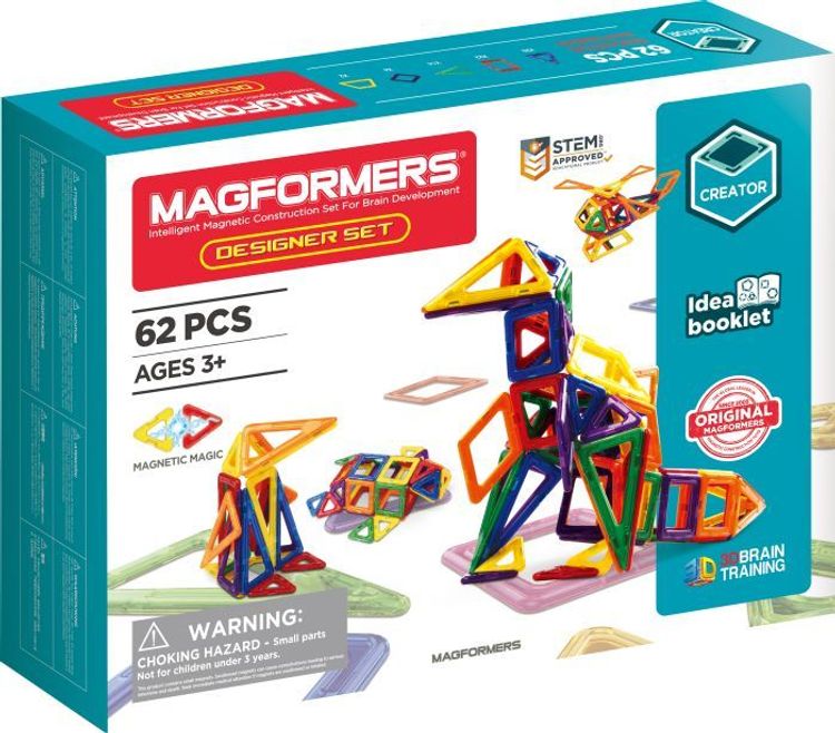 Magnet-Bausatz MAGFORMERS 274-15 DESIGNER SET 62-teilig kaufen