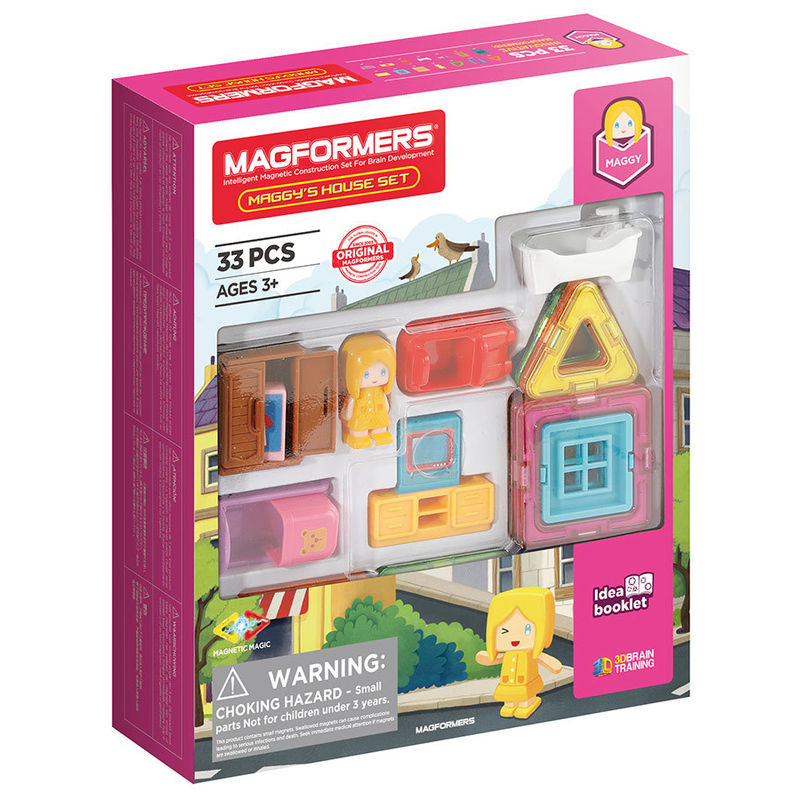 Magnet-Bausatz MAGFORMERS 278-61 MAGGY'S HOUSE SET 33-teilig