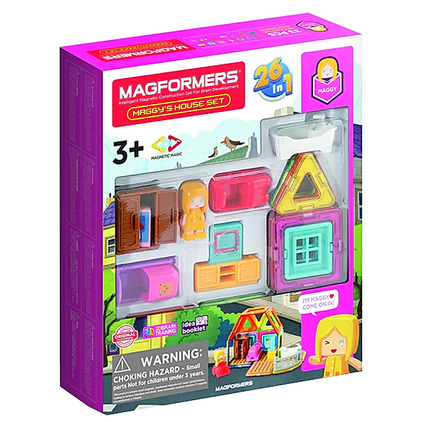 Magformers Magnet-Bausatz MAGFORMERS 278-61 MAGGY'S HOUSE SET 33-teilig