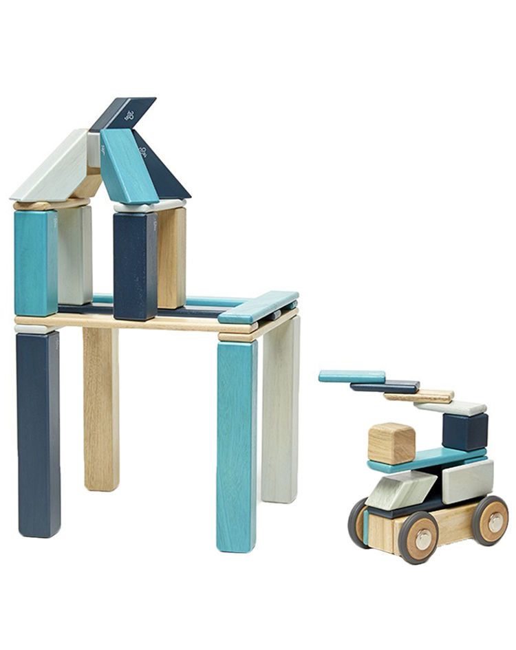 Magnet-Bausteine BLUES 42-teilig aus Holz kaufen