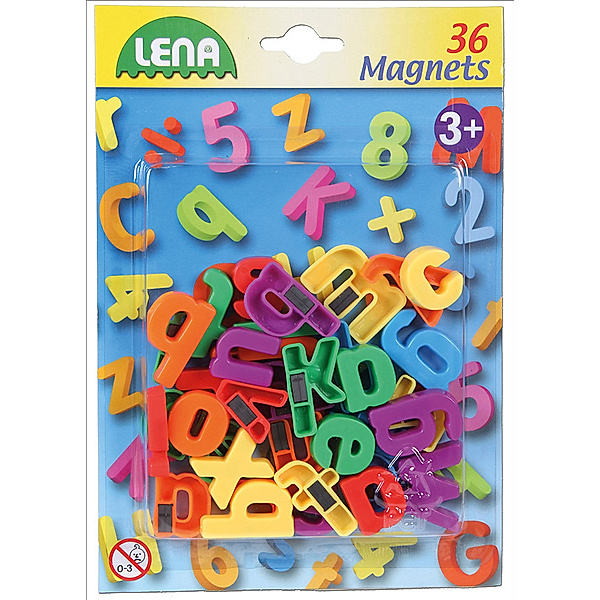 LENA® Magnet-Buchstaben KLEIN 36-teilig in bunt