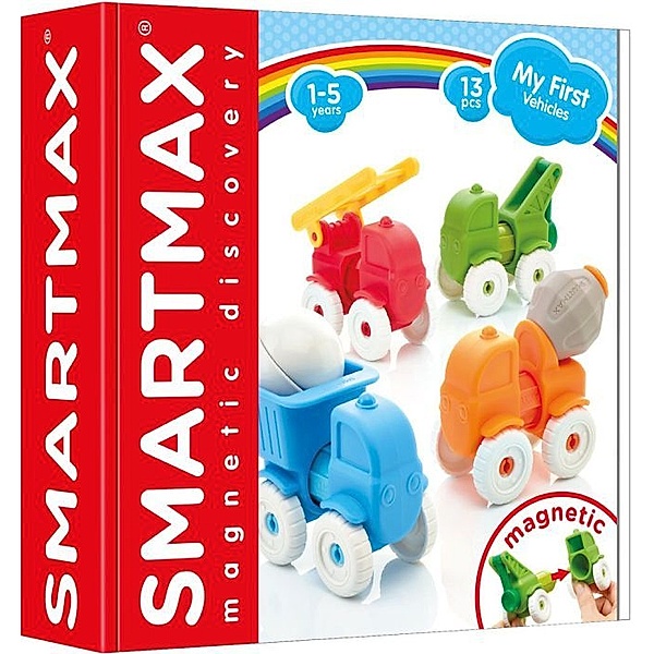 Smartmax Magnet-Spielzeug MY FIRST VEHICLES 13-teilig