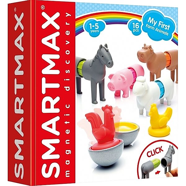 Smartmax Magnet-Tiere MY FIRST FARM ANIMALS 16-teilig in bunt