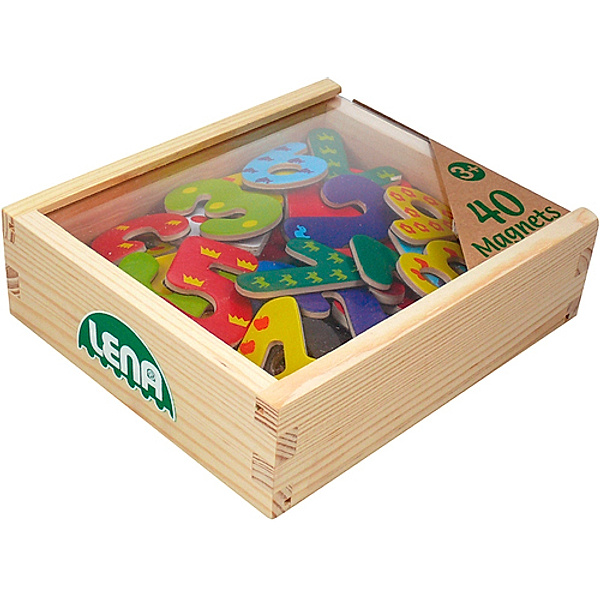 LENA® Magnet-Zahlen 40-teilig aus Holz