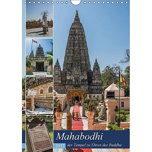 Mahabodhi - der Tempel zu Ehren des Buddha (Wandkalender immerwährend DIN A4 hoch), Ricardo Santanna