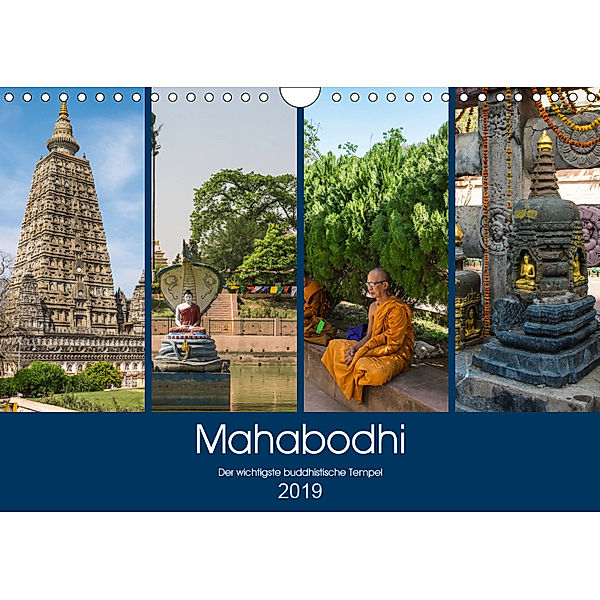Mahabodhi - Der wichtigste buddhistische Tempel (Wandkalender 2019 DIN A4 quer), Ricardo Santanna