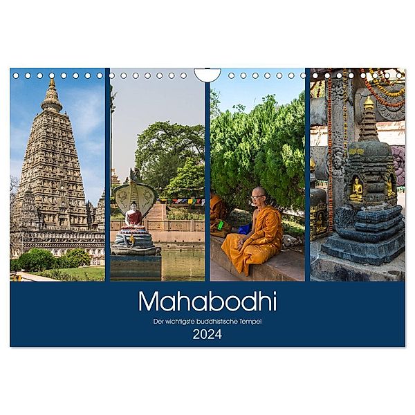 Mahabodhi - Der wichtigste buddhistische Tempel (Wandkalender 2024 DIN A4 quer), CALVENDO Monatskalender, Ricardo Santanna