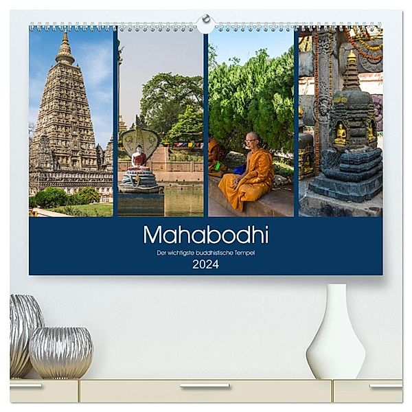 Mahabodhi - Der wichtigste buddhistische Tempel (hochwertiger Premium Wandkalender 2024 DIN A2 quer), Kunstdruck in Hochglanz, Ricardo Santanna