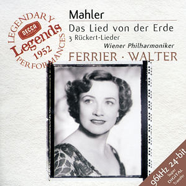 Mahler: Das Lied von der Erde, 3 Rückert Lieder, Ferrier, Patzak, Walter, Wp