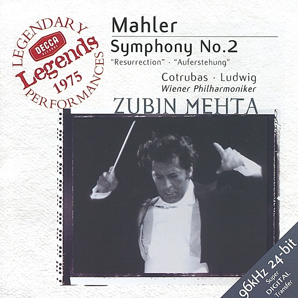 Mahler: Symphony No.2, Ludwig, Cotrubas, Zubin Mehta, Wp