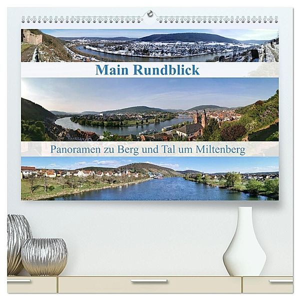 Main Rundblick (hochwertiger Premium Wandkalender 2025 DIN A2 quer), Kunstdruck in Hochglanz, Calvendo, Stefan weis