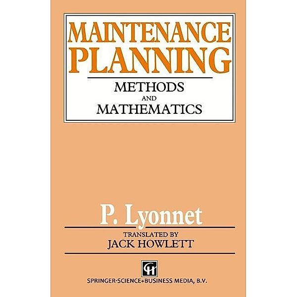 Maintenance Planning, P. Lyonnet