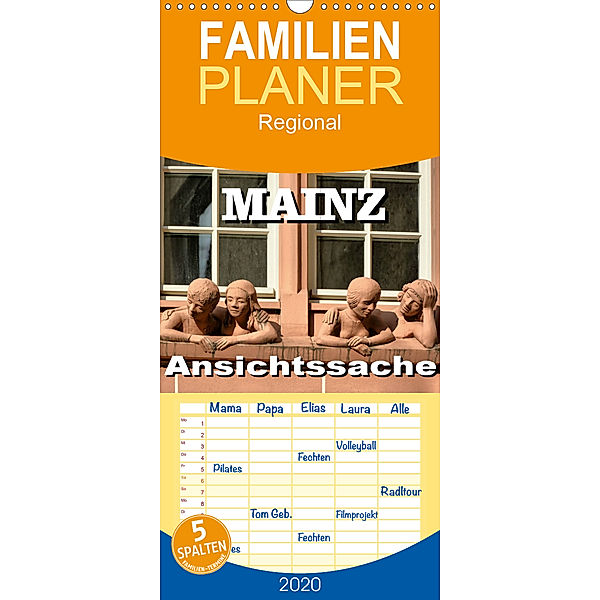 Mainz - Ansichtssache - Familienplaner hoch (Wandkalender 2020 , 21 cm x 45 cm, hoch), Thomas Bartruff