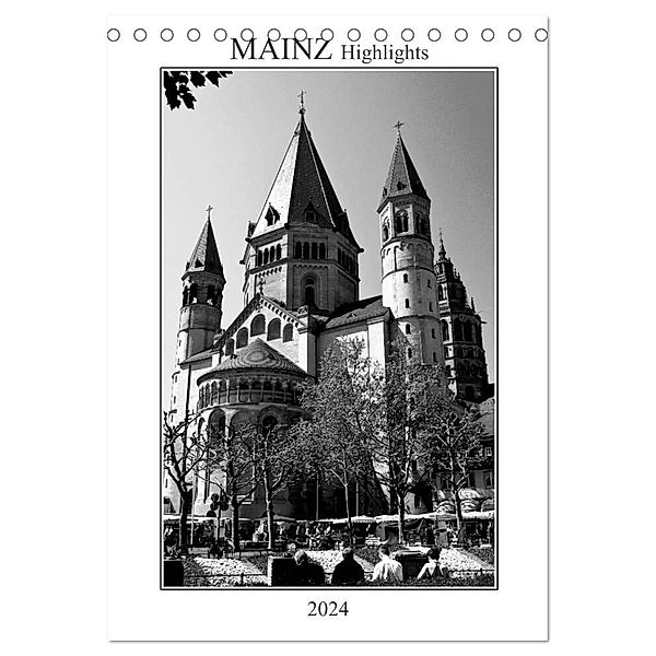 Mainz Highlights (Tischkalender 2024 DIN A5 hoch), CALVENDO Monatskalender, Michael Möller
