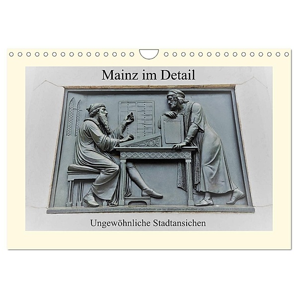 Mainz im Detail - Ungewöhnliche Stadtansichten (Wandkalender 2024 DIN A4 quer), CALVENDO Monatskalender, DieReiseEule