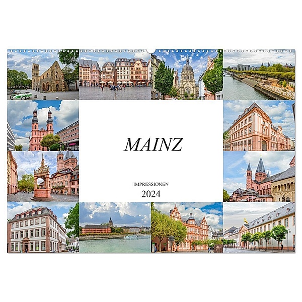 Mainz Impressionen (Wandkalender 2024 DIN A2 quer), CALVENDO Monatskalender, Dirk Meutzner