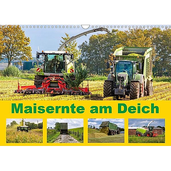 Maisernte am Deich (Wandkalender 2021 DIN A3 quer), Andreas Jannusch