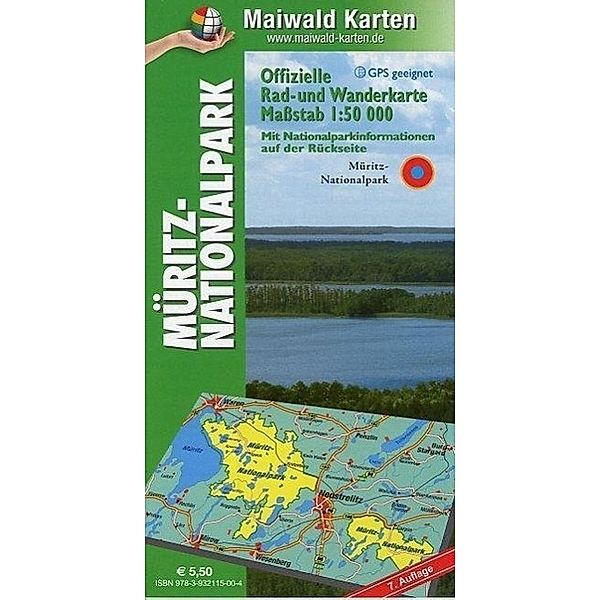 Maiwald Karte Nationalpark Müritz, Detlef Maiwald, Björn Maiwald