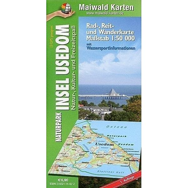 Maiwald Karte Usedom Rad-, Reit- und Wanderkarte, Detlef Maiwald, Björn Maiwald