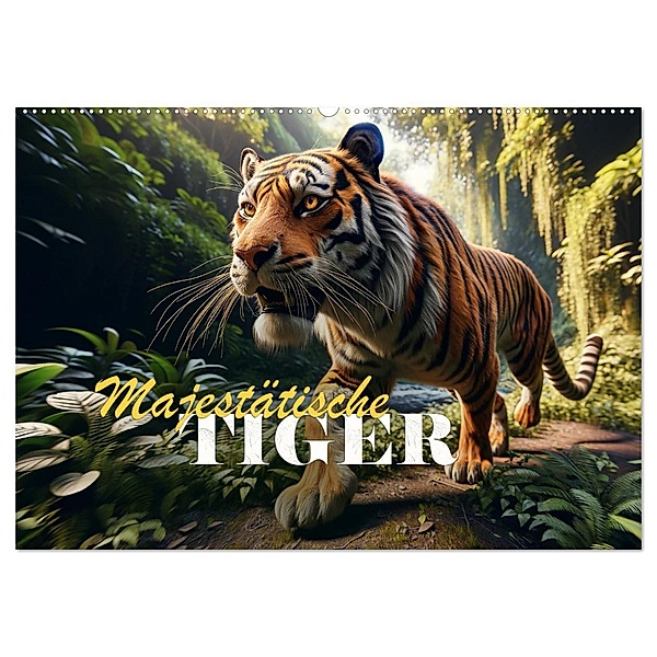 Majestätische Tiger (Wandkalender 2025 DIN A2 quer), CALVENDO Monatskalender, Calvendo, Peter R. Stuhlmann