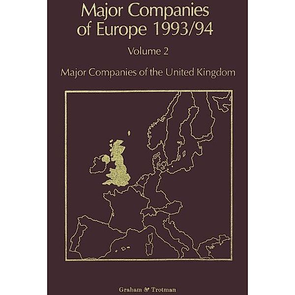 Major Companies of Europe 1993/94, R. M. Whiteside, A. Wilson, S. Blackburn, S. E. Hörnig, C. P. Wilson