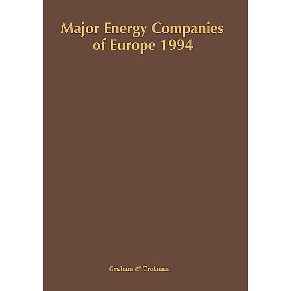 Major Energy Companies of Europe 1994, Ruth Whiteside