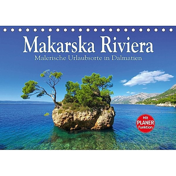 Makarska Riviera - Malerische Urlaubsorte in Dalmatien (Tischkalender 2018 DIN A5 quer), LianeM