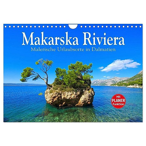 Makarska Riviera - Malerische Urlaubsorte in Dalmatien (Wandkalender 2024 DIN A4 quer), CALVENDO Monatskalender, LianeM