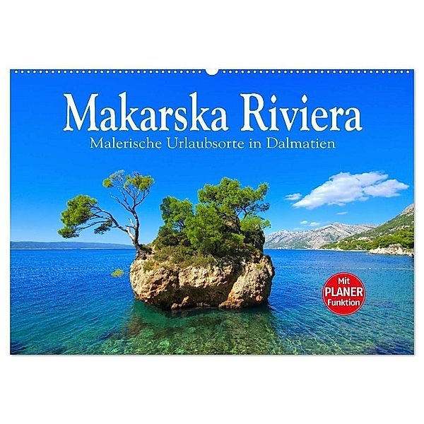 Makarska Riviera - Malerische Urlaubsorte in Dalmatien (Wandkalender 2025 DIN A2 quer), CALVENDO Monatskalender, Calvendo, LianeM