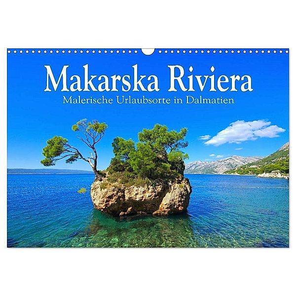 Makarska Riviera - Malerische Urlaubsorte in Dalmatien (Wandkalender 2025 DIN A3 quer), CALVENDO Monatskalender, Calvendo, LianeM