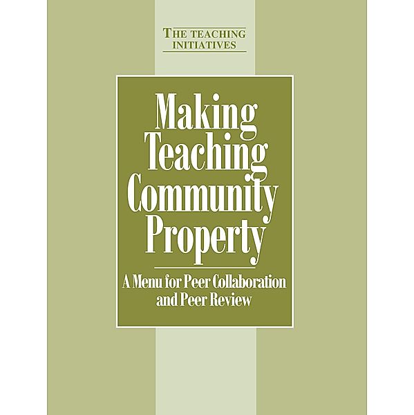 Making Teaching Community Property, Pat Hutchings