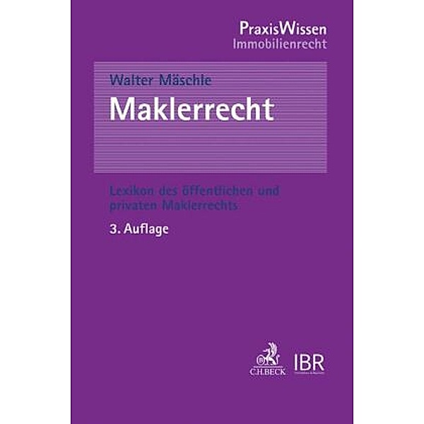 Maklerrecht, Walter Mäschle