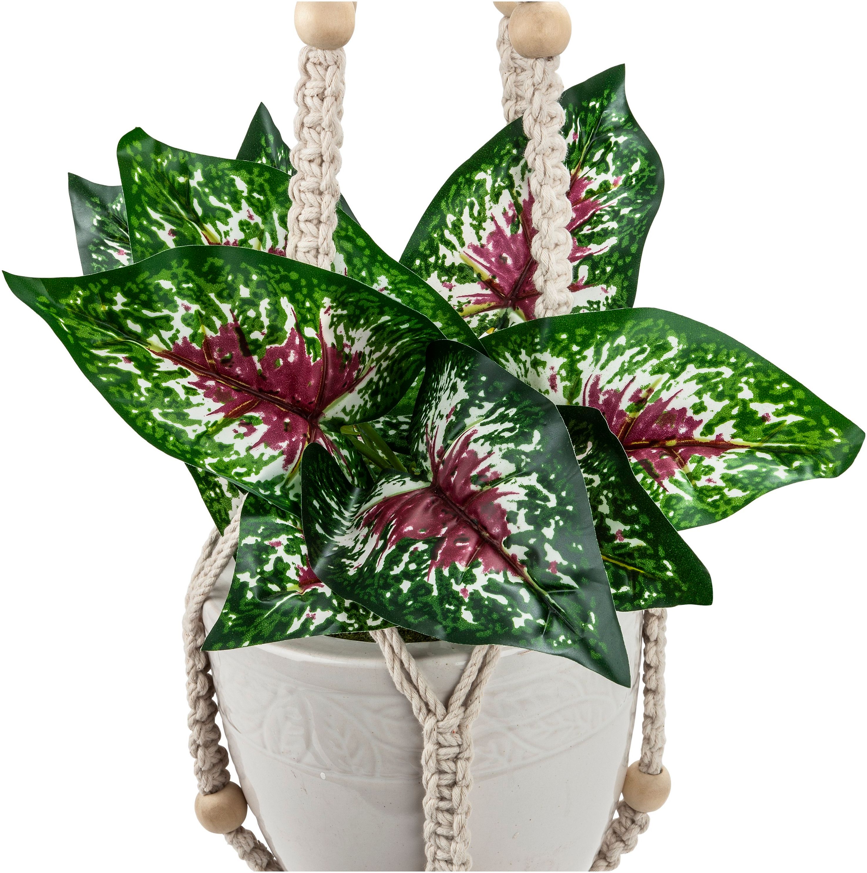 Makramee-Blumenampel mit Kunstpflanze bestellen
