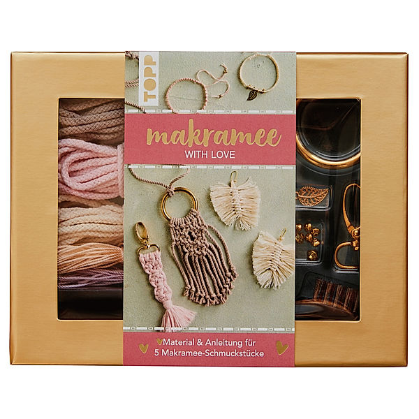 Makramee-Schmuckset With Love (Rosé/Natur), Josephine Kirsch