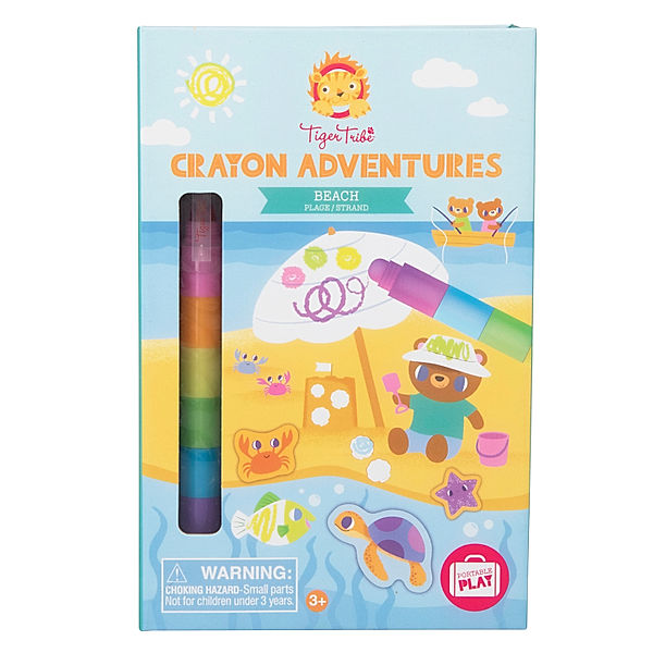 Tiger Tribe Mal-Set CRAYON ADVENTURES - BEACH 7-teilig