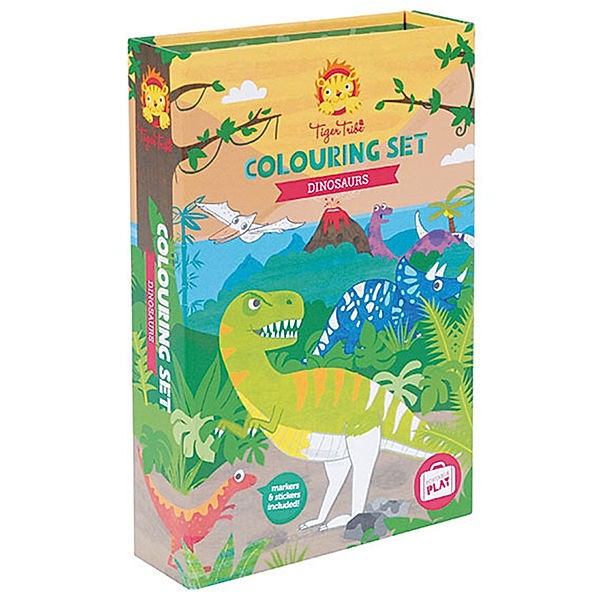 Tiger Tribe Mal-Set DINOSAUR 16-teilig