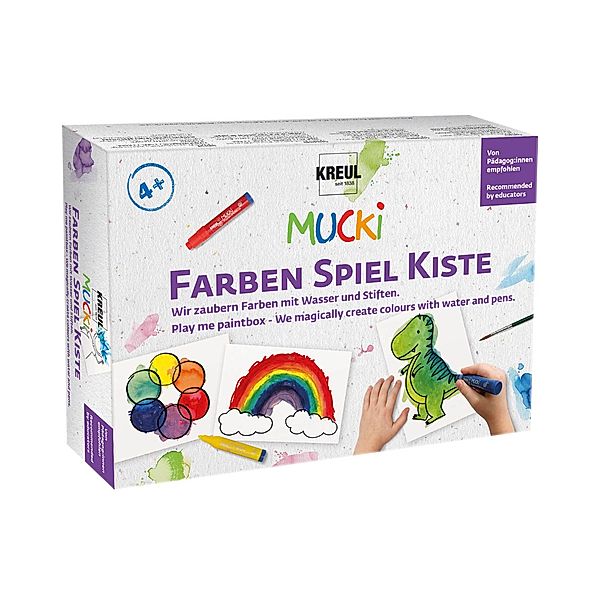 KREUL Mal-Set MUCKI FARBEN SPIEL KISTE - MIT FARBEN ZAUBERN in bunt