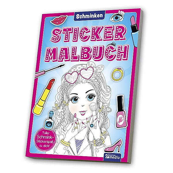 Mal- & Stickerbuch: Schminken