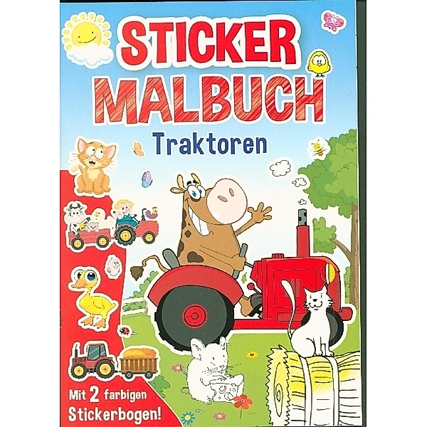 Mal- & Stickerbuch: Traktor