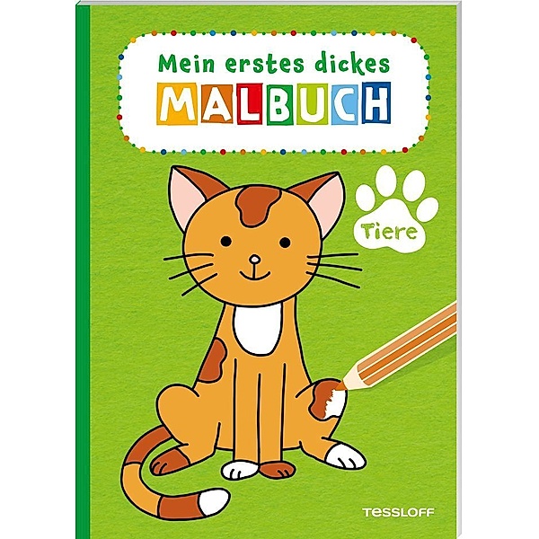 Mal- und Rätselbücher / Mein erstes dickes Malbuch. Tiere