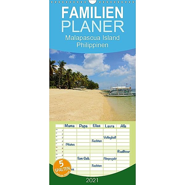 Malapascua Island Philippinen - Familienplaner hoch (Wandkalender 2021 , 21 cm x 45 cm, hoch), Sonja Kirschnick