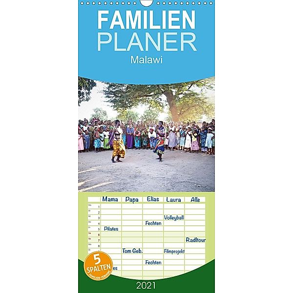 Malawi - Familienplaner hoch (Wandkalender 2021 , 21 cm x 45 cm, hoch), Daniel Slusarcik