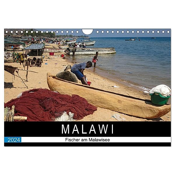 Malawisee Fischer (Wandkalender 2024 DIN A4 quer), CALVENDO Monatskalender, Udo Quentin