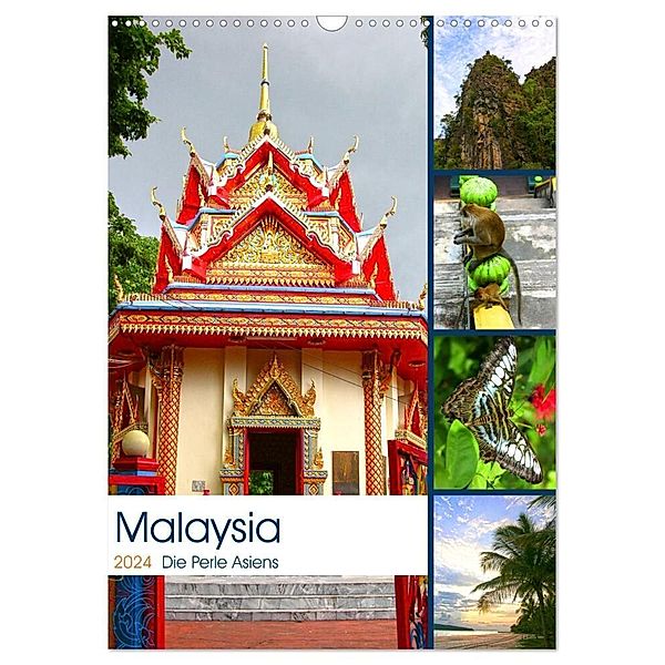 Malaysia - Die Perle Asiens (Wandkalender 2024 DIN A3 hoch), CALVENDO Monatskalender, Sylvia Seibl